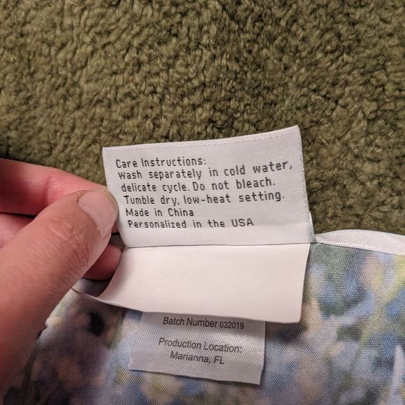 Original Photography Small Blue Floral Dog Bandana - Picture 8 of 9